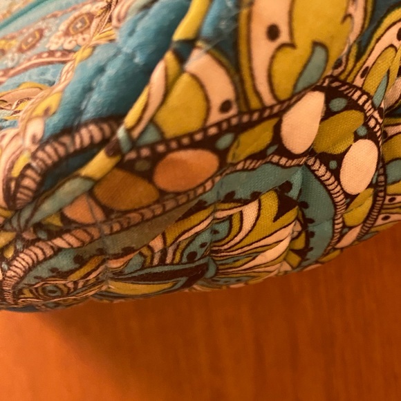 Vera Bradley Maggie Peacock Green & Yellow Bag - Picture 3 of 7